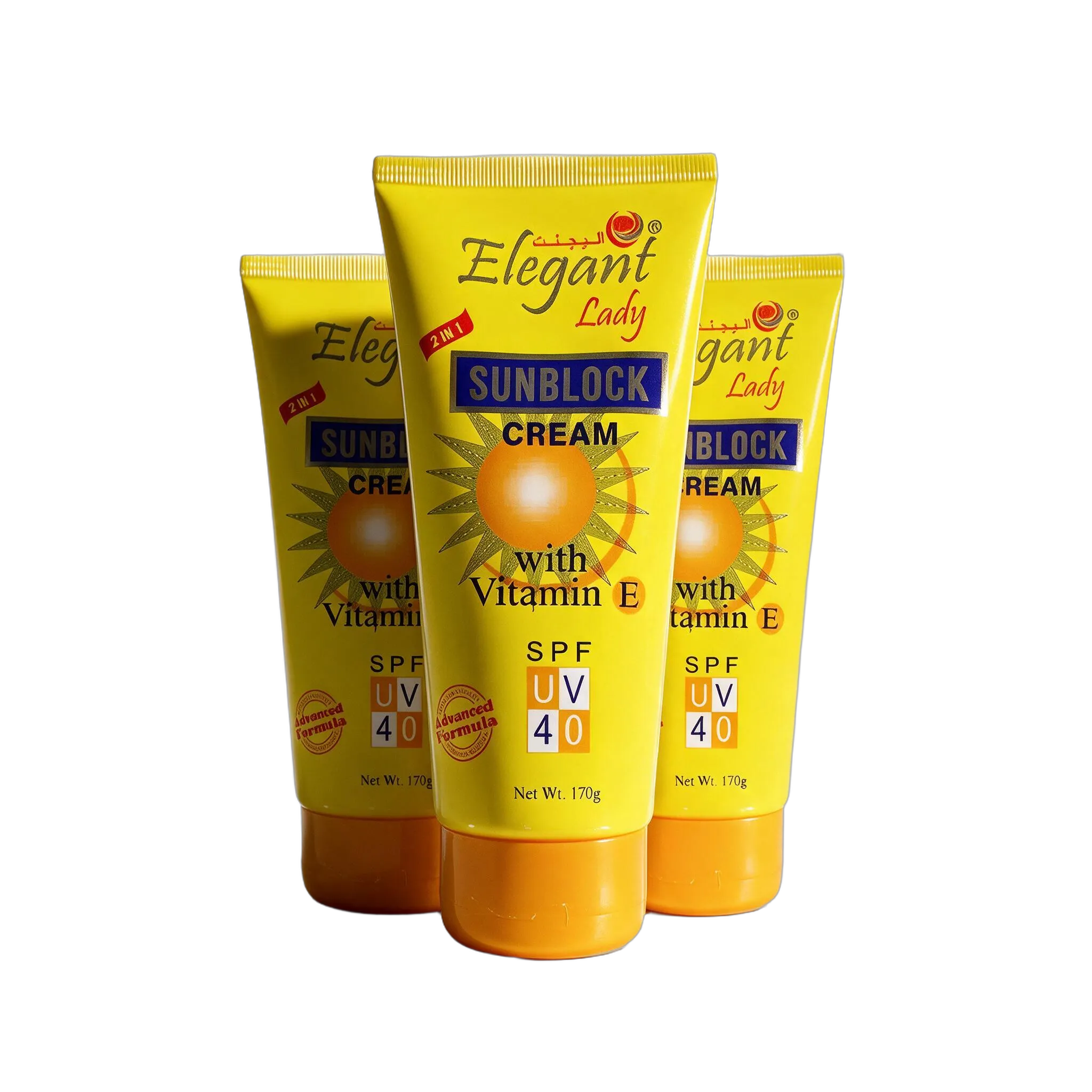 Elegant Lady sunscreen cream with vitamin E