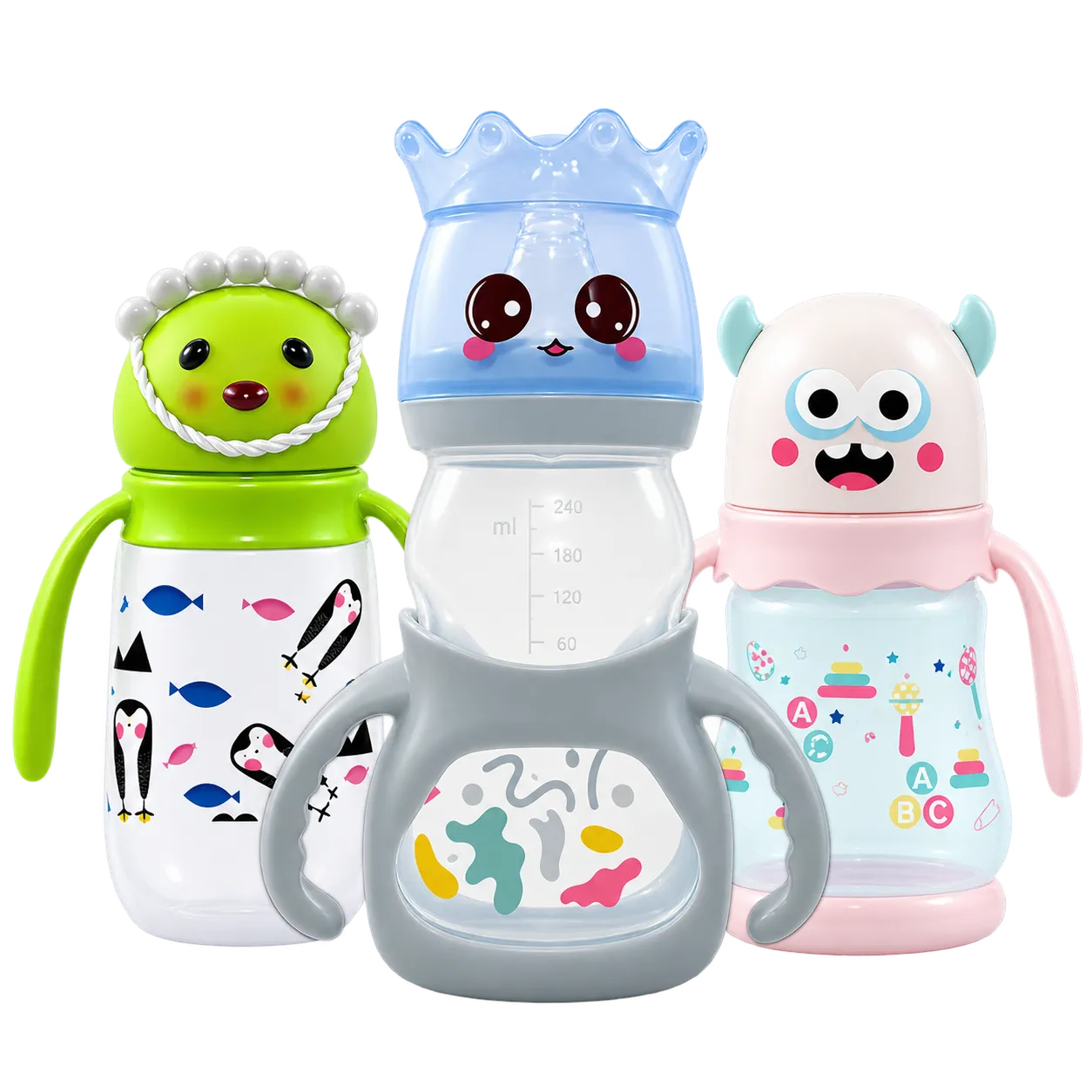 Milk bottles