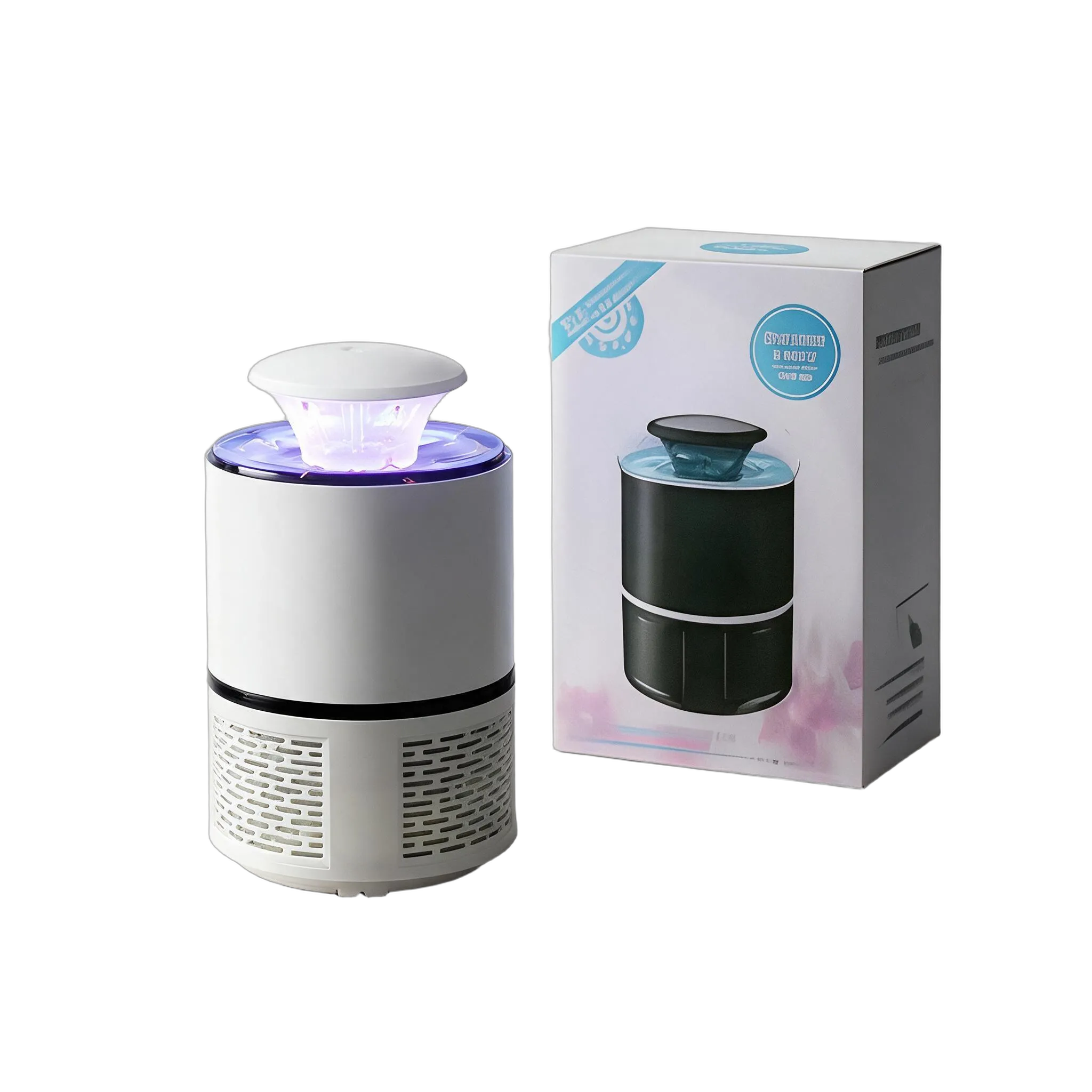 جهاز قاتل البعوض بضوء LED وشفط هوائي (USB)